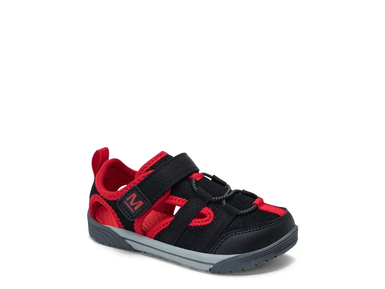 Сандалии Bolton для мальчиков, Merrell, черно-красные