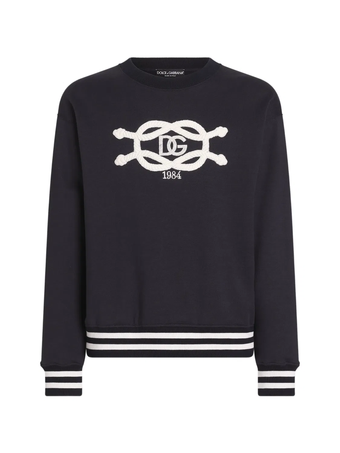 Толстовка с вышитым логотипом Dolce & Gabbana, синий