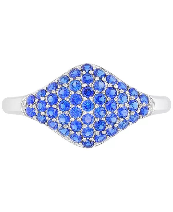 

Кольцо с ромбовидным кластером из синих сапфиров (1-3/8 карата) из серебра 925 пробы Macy'S, rhodium