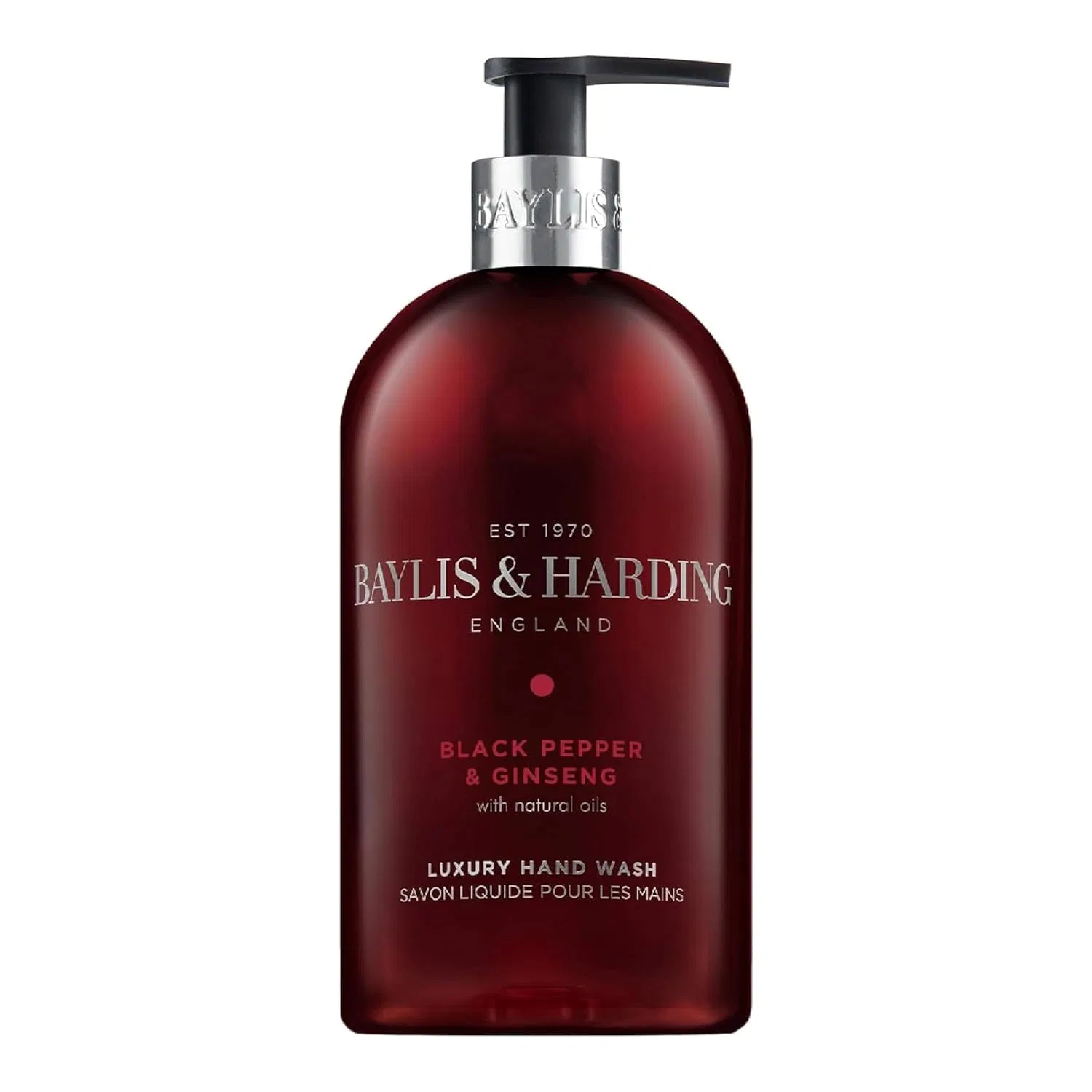Жидкое мыло для рук Black Pepper & Ginseng, Baylis & Harding, 500 мл