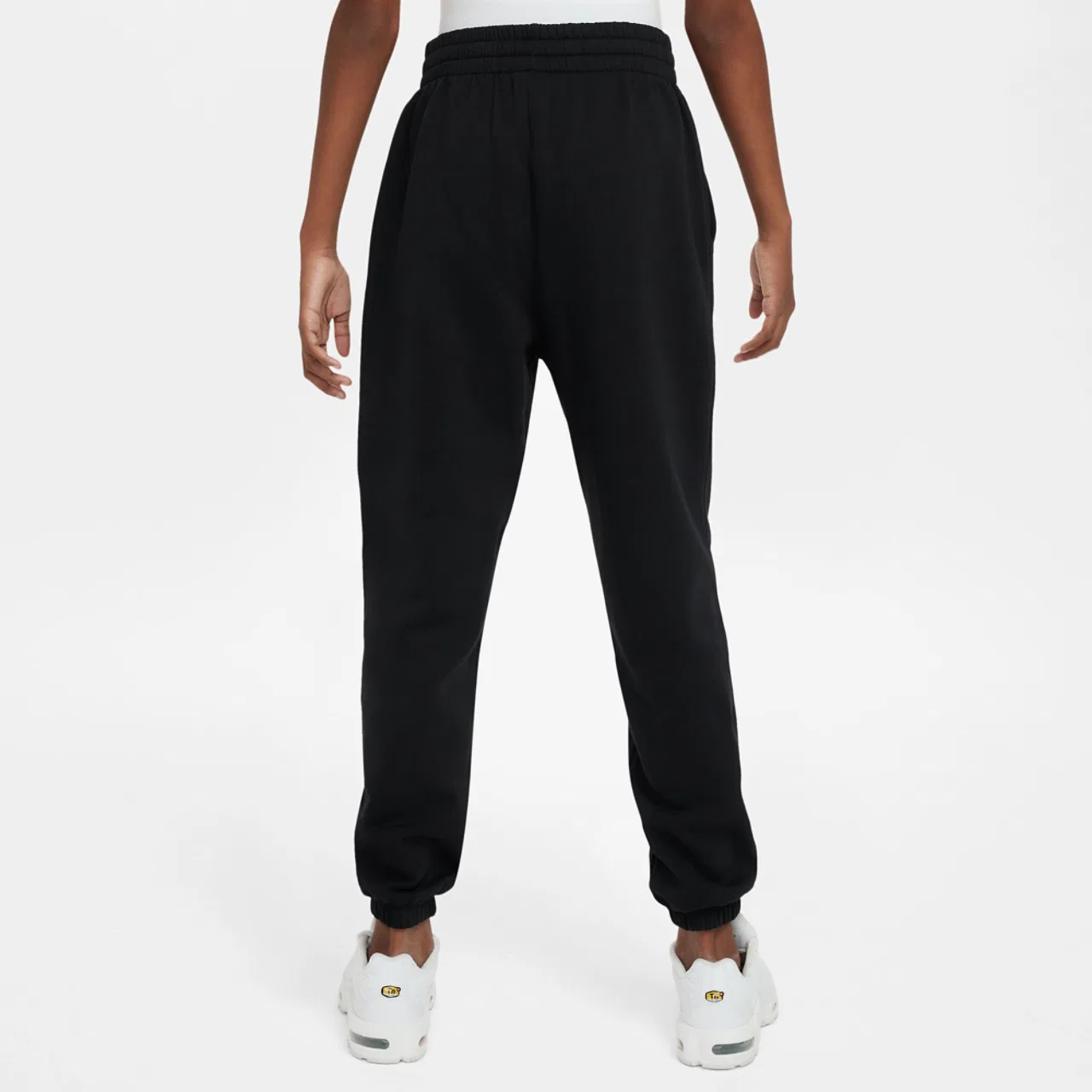 Детские спортивные брюки Nike NSW Club LBR Oversized Fleece, черный/белый — фото 2