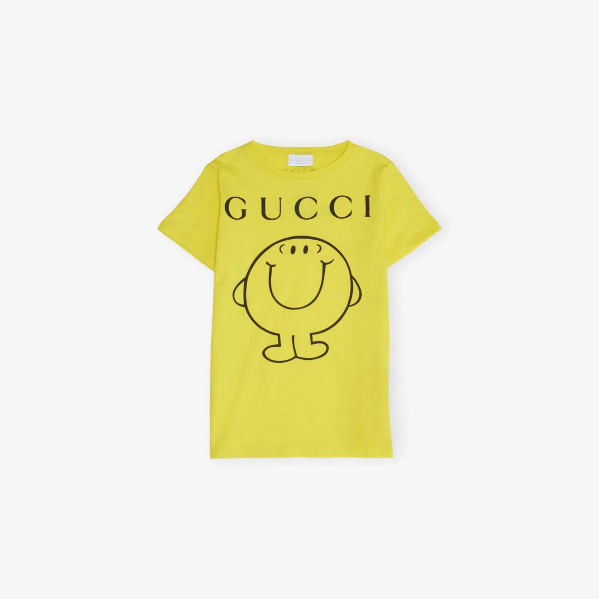 Хлопковая футболка с логотипом Mr. Happy, размер 4-12 лет Gucci