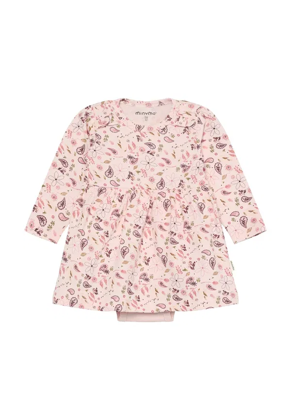 Комплект из короткого и длинного рукава с принтом Paisley, джерси Minymo, Mauve Chalk, сиреневый