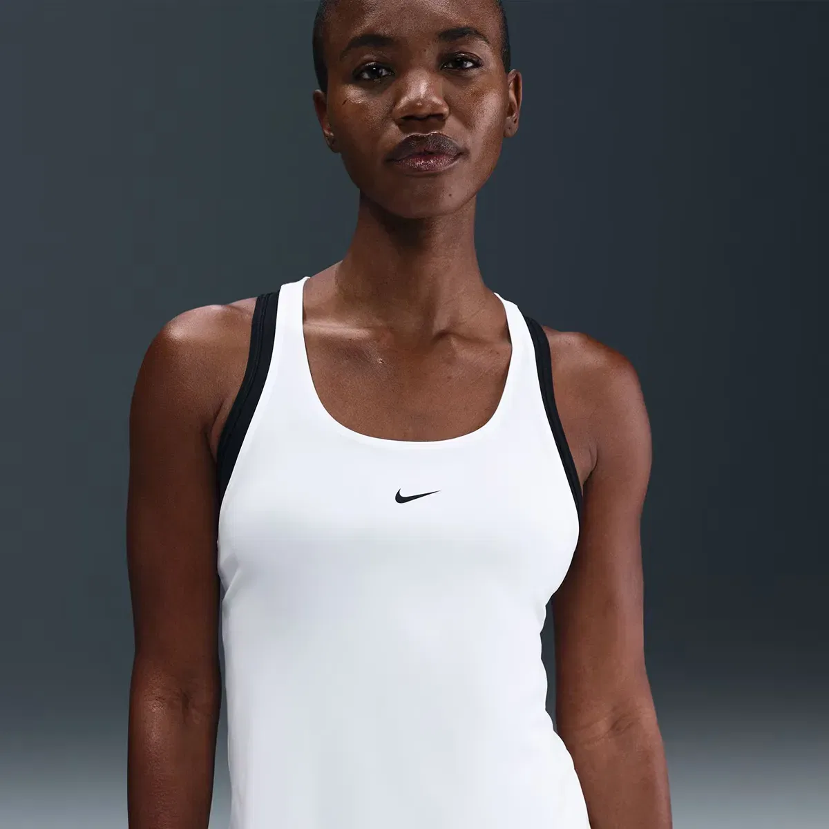 Женский топ-майка без рукавов Nike Dri-FIT Nike, Blanco — фото 4