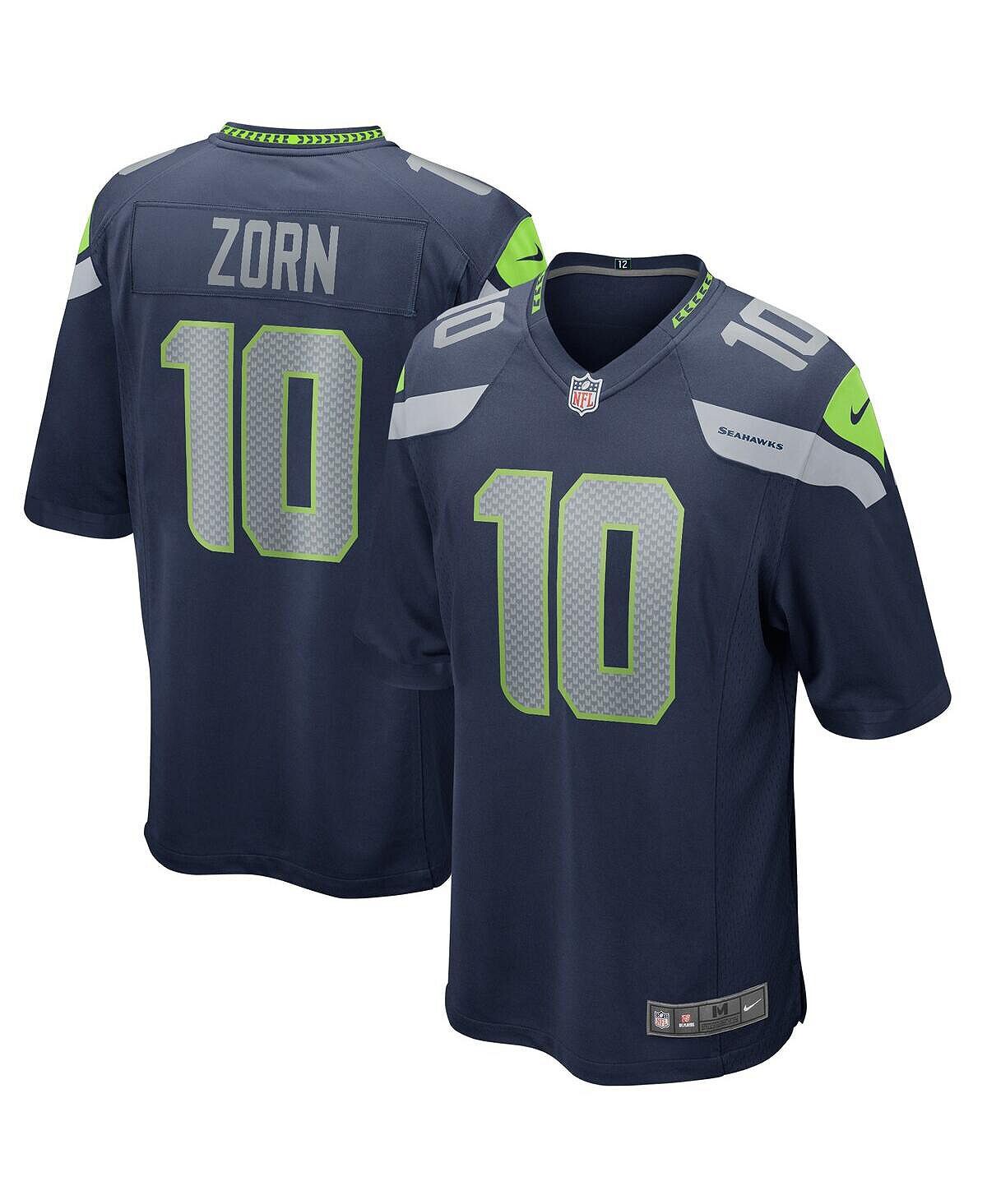 

Мужская футболка jim zorn college navy seattle seahawks game для пенсионеров Nike, мульти