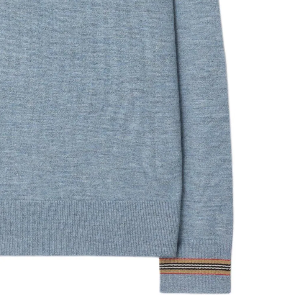 Мужской свитер с круглым вырезом Burberry, Medium Blue — фото 4