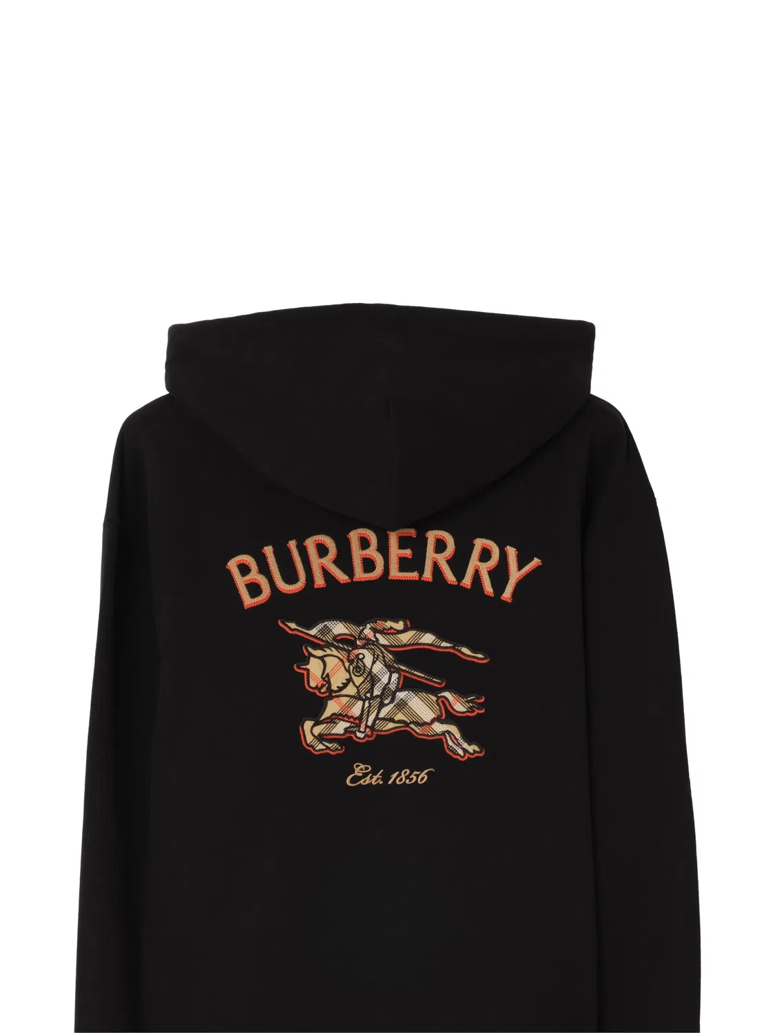 Burberry Худи на молнии Knight Check черный — фото 2