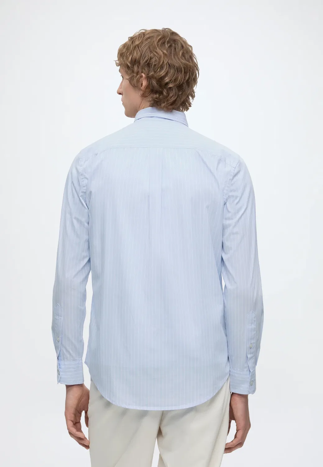 Рубашка Flex hairline poplin rf - рубашка Tommy Hilfiger, Sweet Blue — фото 3