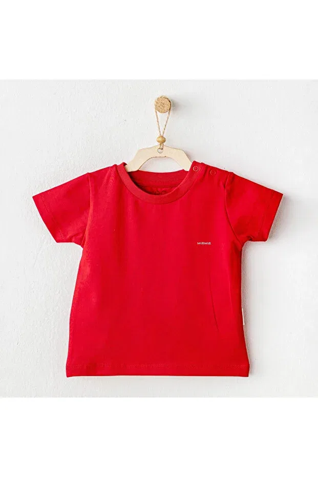 Детская футболка для девочек хлопковая Basics Andywawa, Red