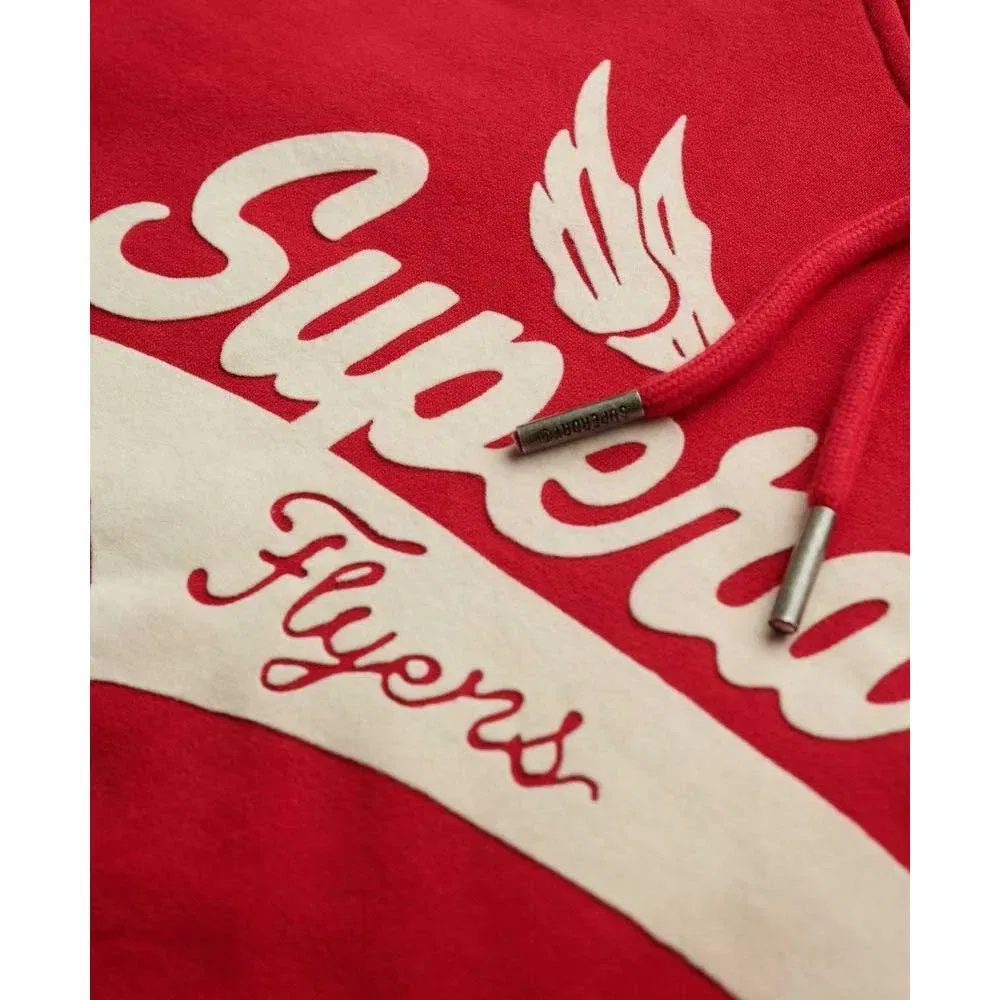 Худи Superdry Flyers Script, красный — фото 4