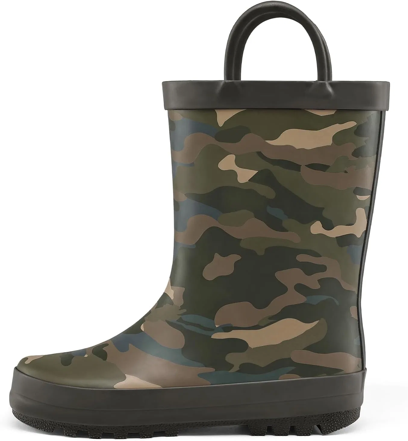 Детские резиновые сапоги с ручкой mysoft, Camouflage