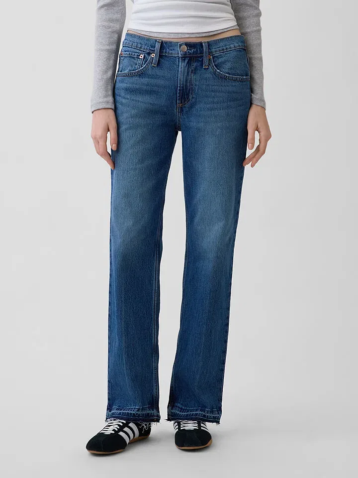 Женские джинсы прямого кроя GAP, Dark Blue
