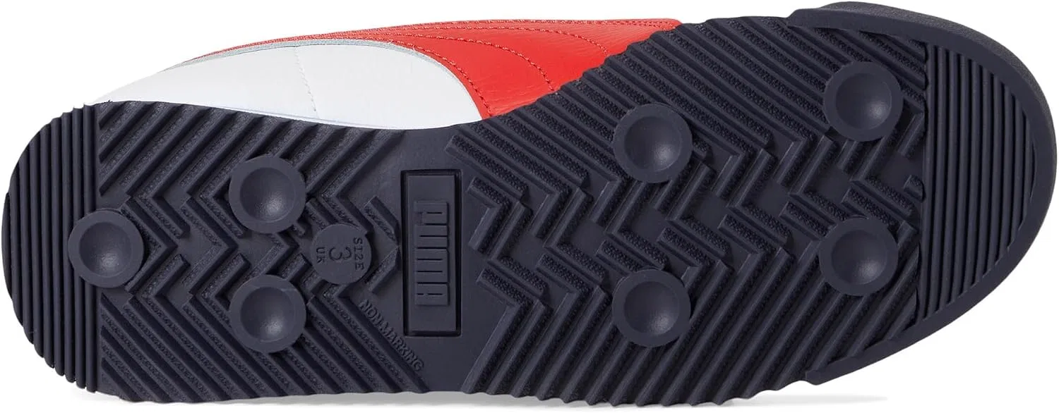 Детские кроссовки для мальчиков с шнуровкой Roma 24 PUMA, Puma White/All Time Red — фото 3