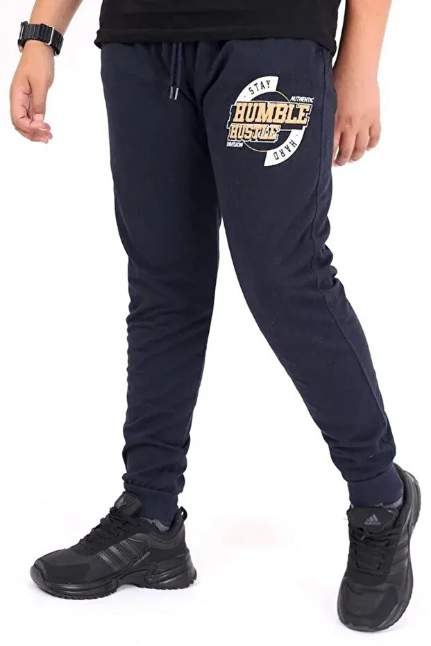 Детские спортивные штаны для мальчиков с принтом Humble Hustle Cosba Kids Wear, Mixed Colors — фото 3
