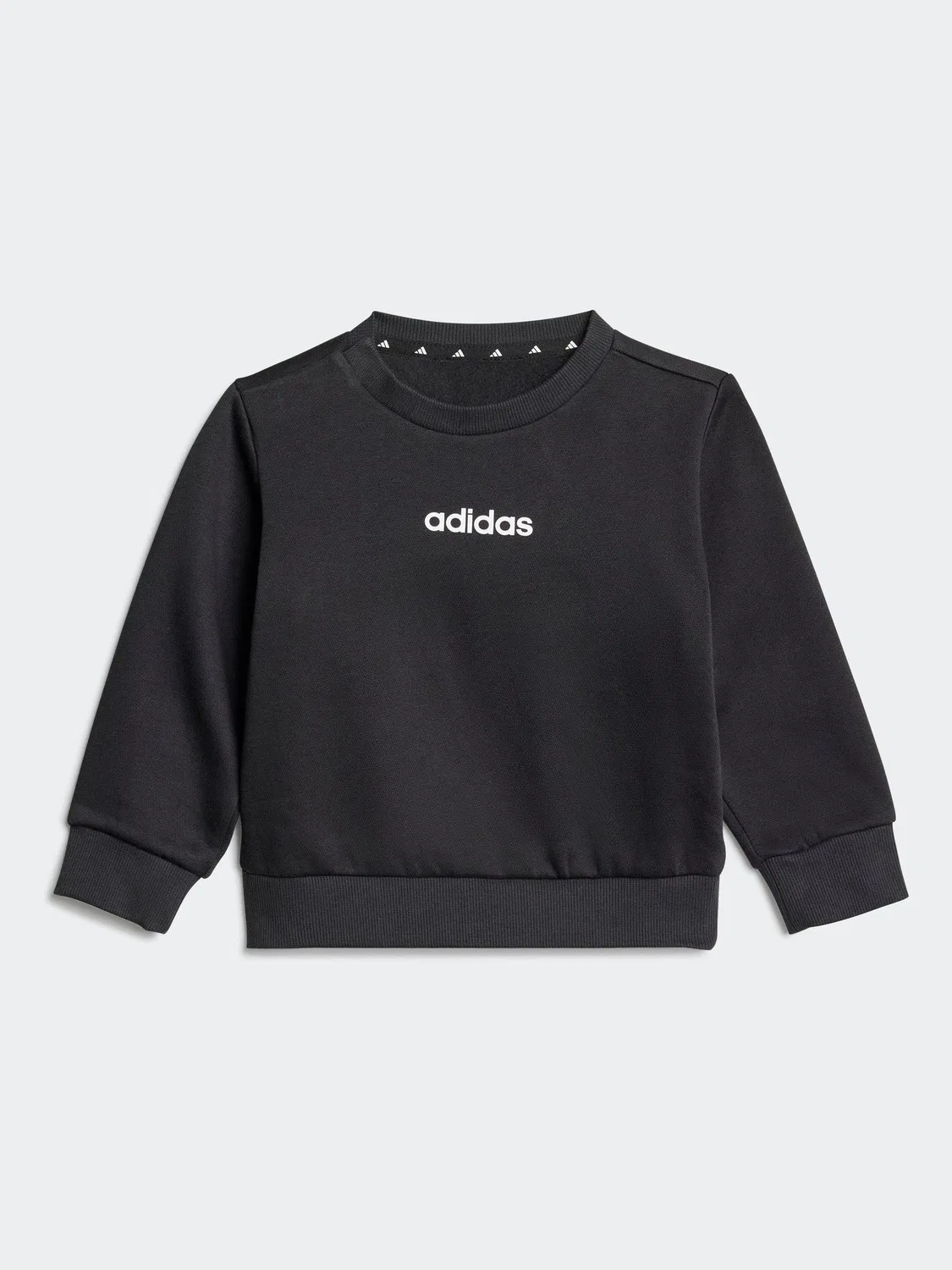 Спортивный костюм, флис, Essentials adidas, черный — фото 2