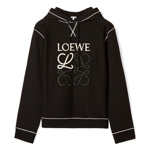 

Худи LOEWE Tangram Cotton Embroidery Male Black, черный