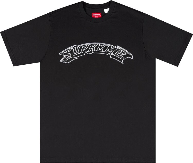 

Футболка Supreme Appliqué Arc Short-Sleeve Top 'Black', черный