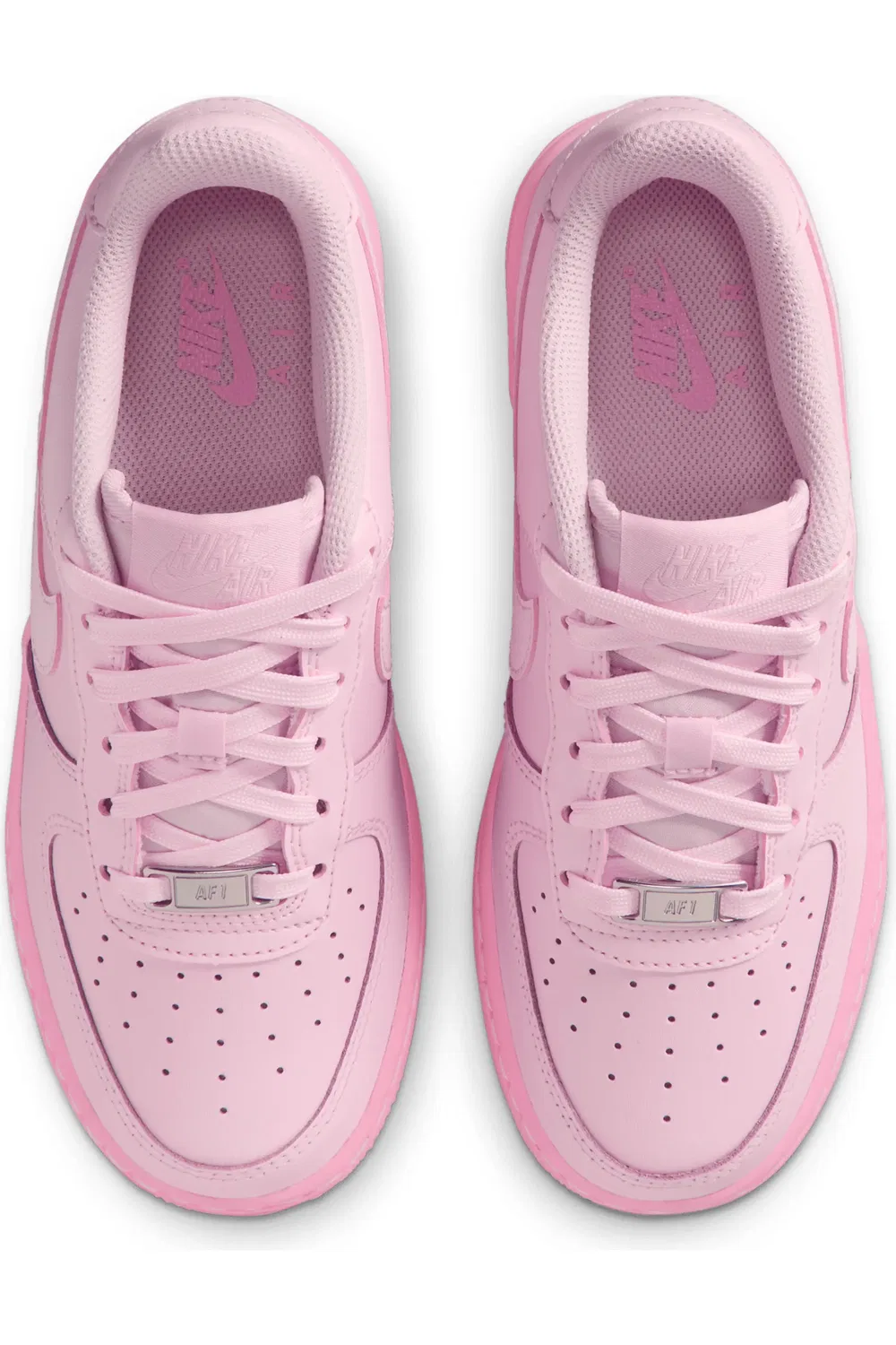 Детские кроссовки баскетбольные Air Force 1 Nike, Pink Foam/Pink Rise/Pink — фото 3