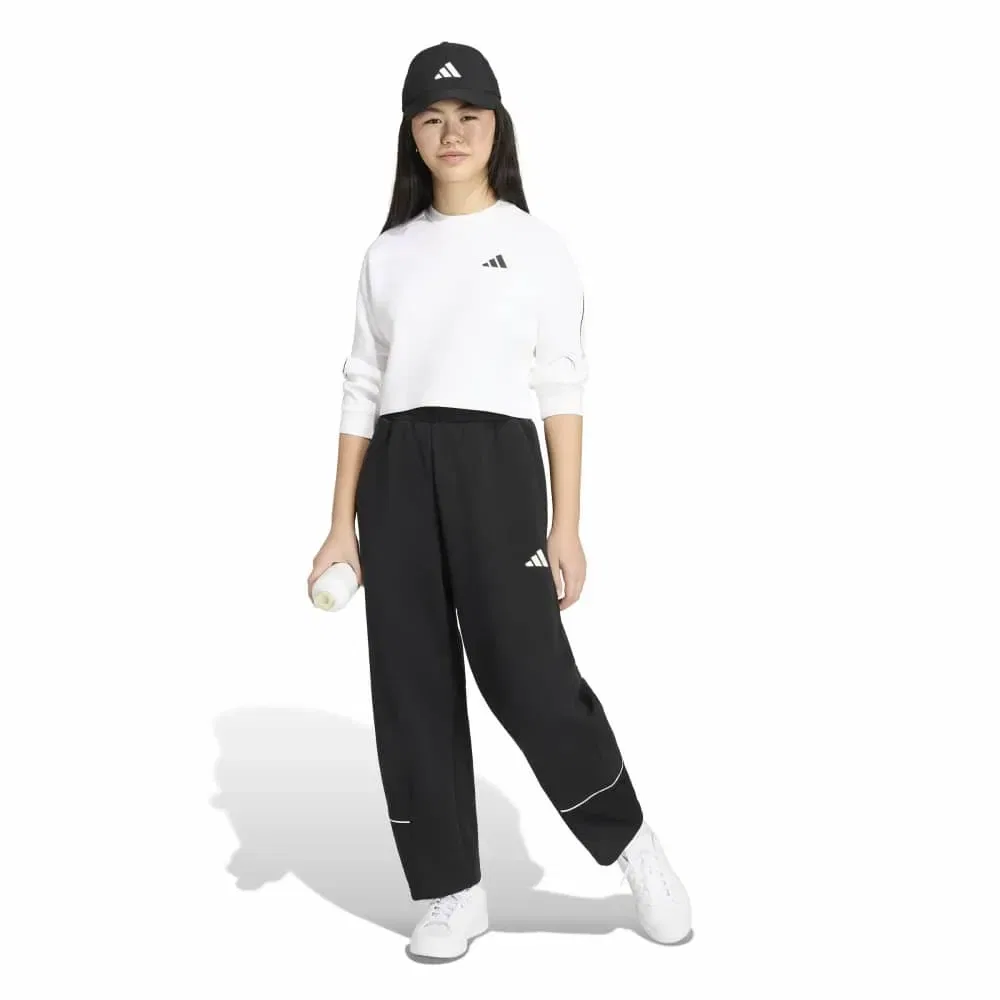 Детский свитшот для девочек с V-образным вырезом Stadium Adidas, White — фото 4