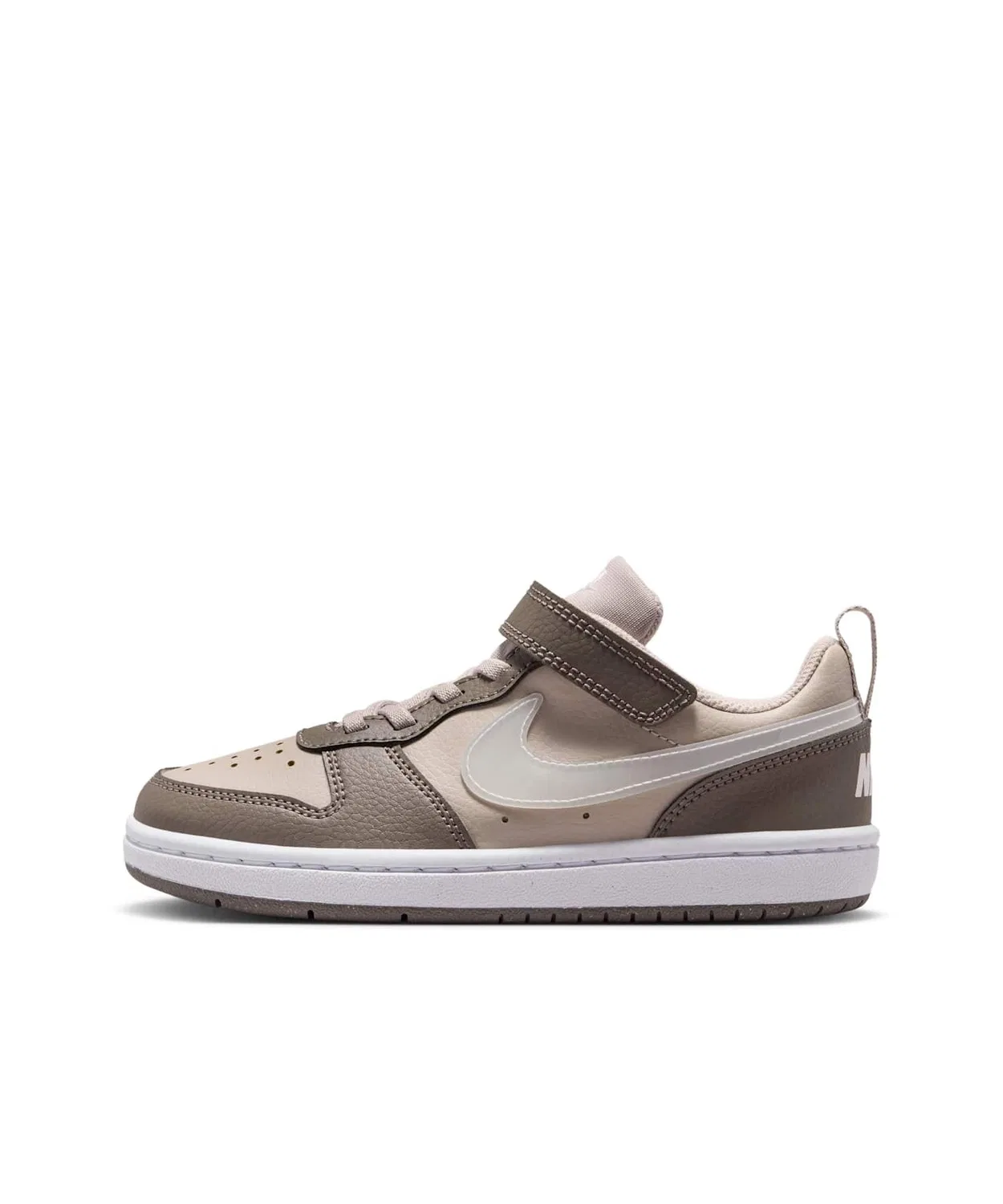 Детские кроссовки с низким профилем Nike Court Borough Low Little Kids' Shoes, Moon Particle, кремовый