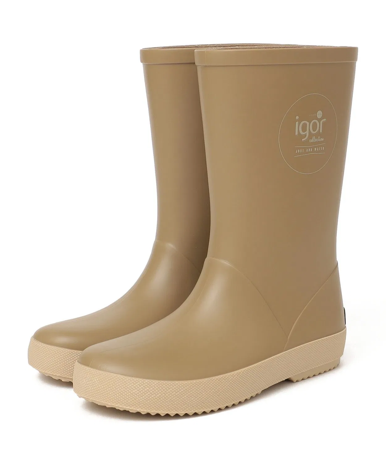 Детские резиновые сапоги с рефлектором igor, Beige