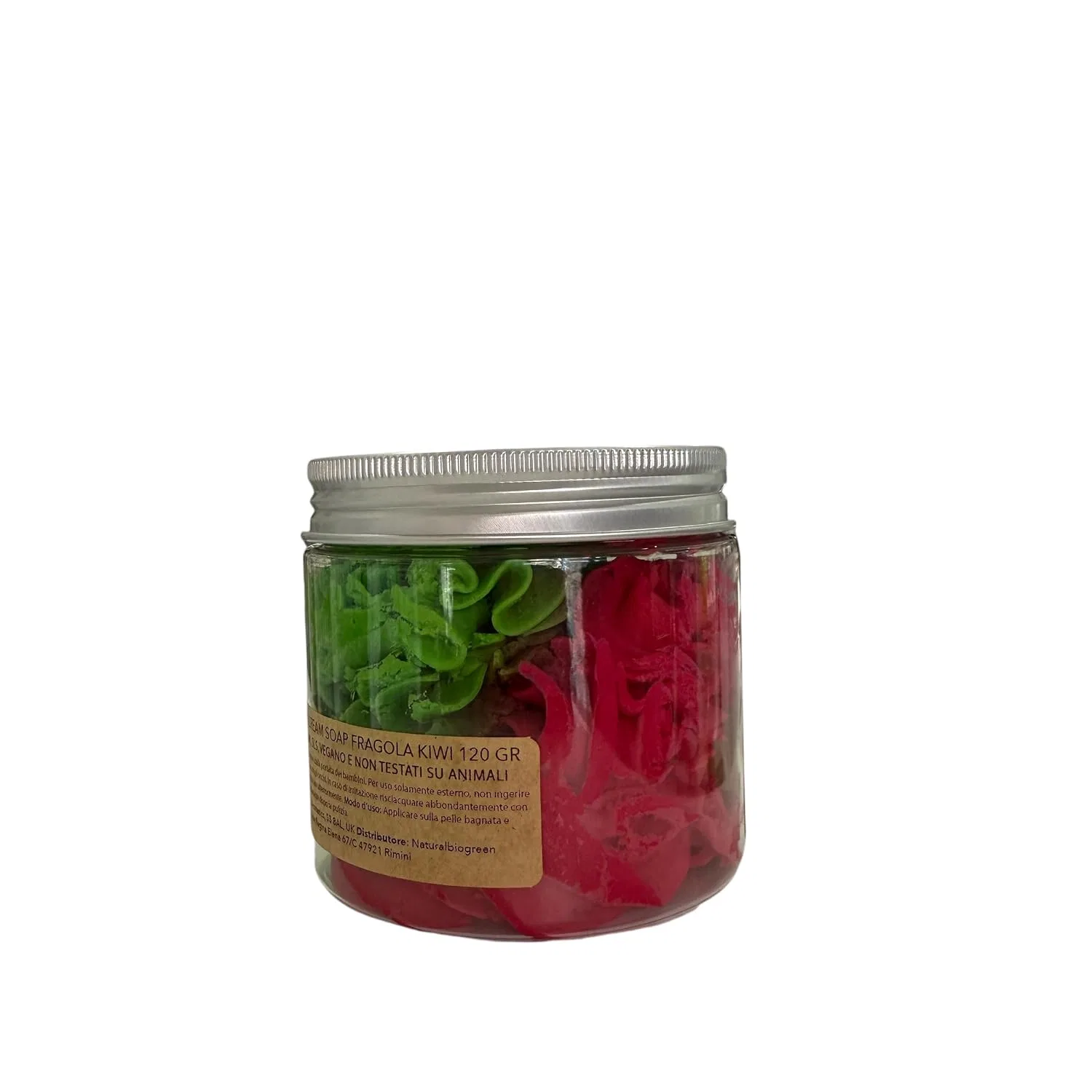 Крем-мыло Взбитое Strawberry and Kiwi, Naturalbiogreen, 120 г — фото 2