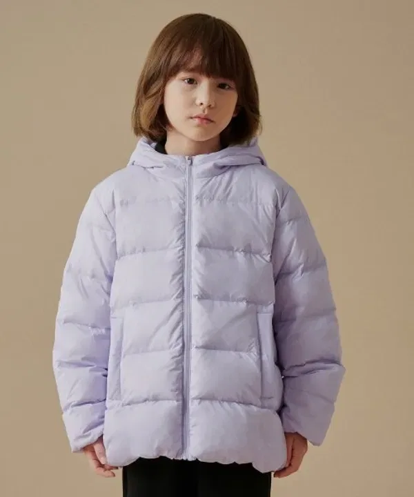 Пуховик легкий, капюшон, Musinsa Standard Kids, лавандовый