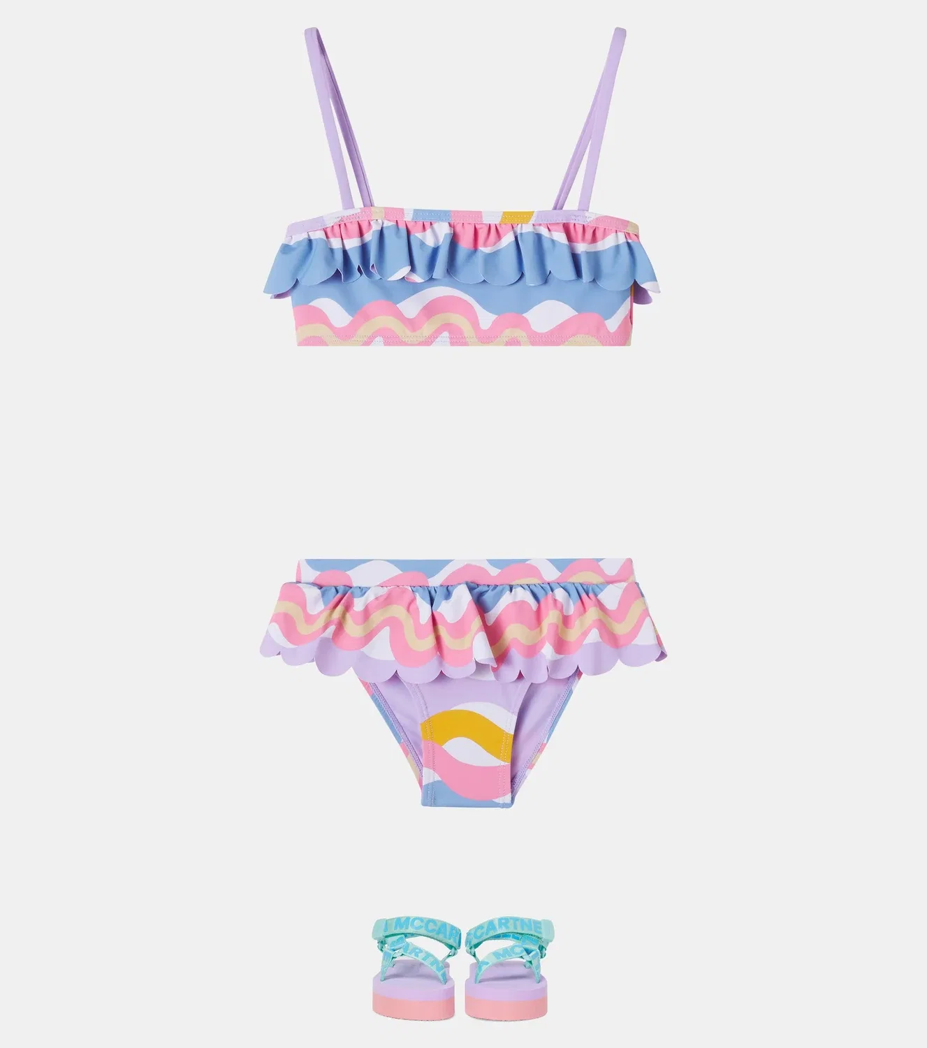 Комплект бикини с принтом Wiggle Stella Mccartney Kids, мультиколор — фото 2