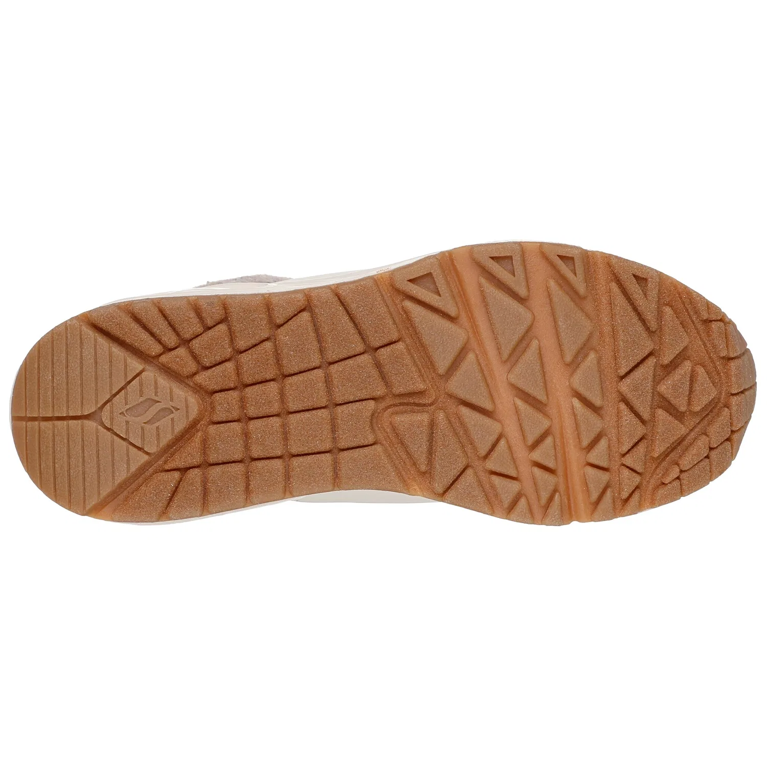 Детские высокие зимние кроссовки с теплой подкладкой Skechers, Natural — фото 3