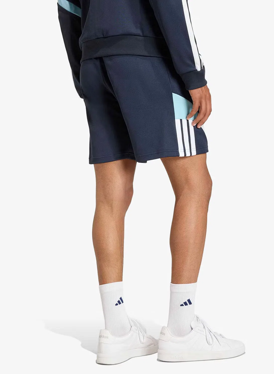 Шорты спортивные с принтом House of Tiro Nations Pack Adidas, темно-синий — фото 2