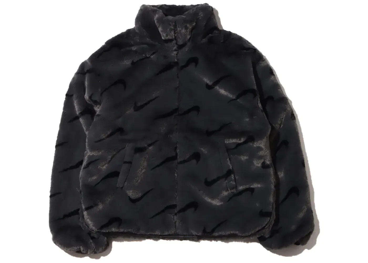 Женская куртка из искусственного меха с принтом Nike Jacket (Asia Sizing), Dark Smoke Grey