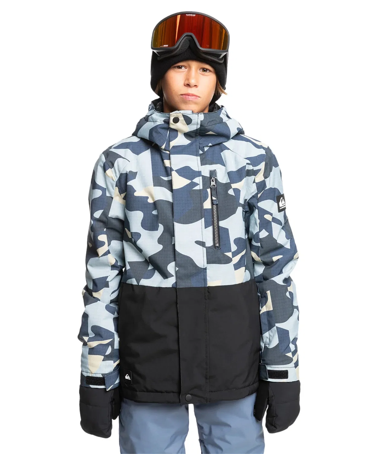 Детская куртка-анорак с принтом Mission Printed Block Quiksilver, Grey