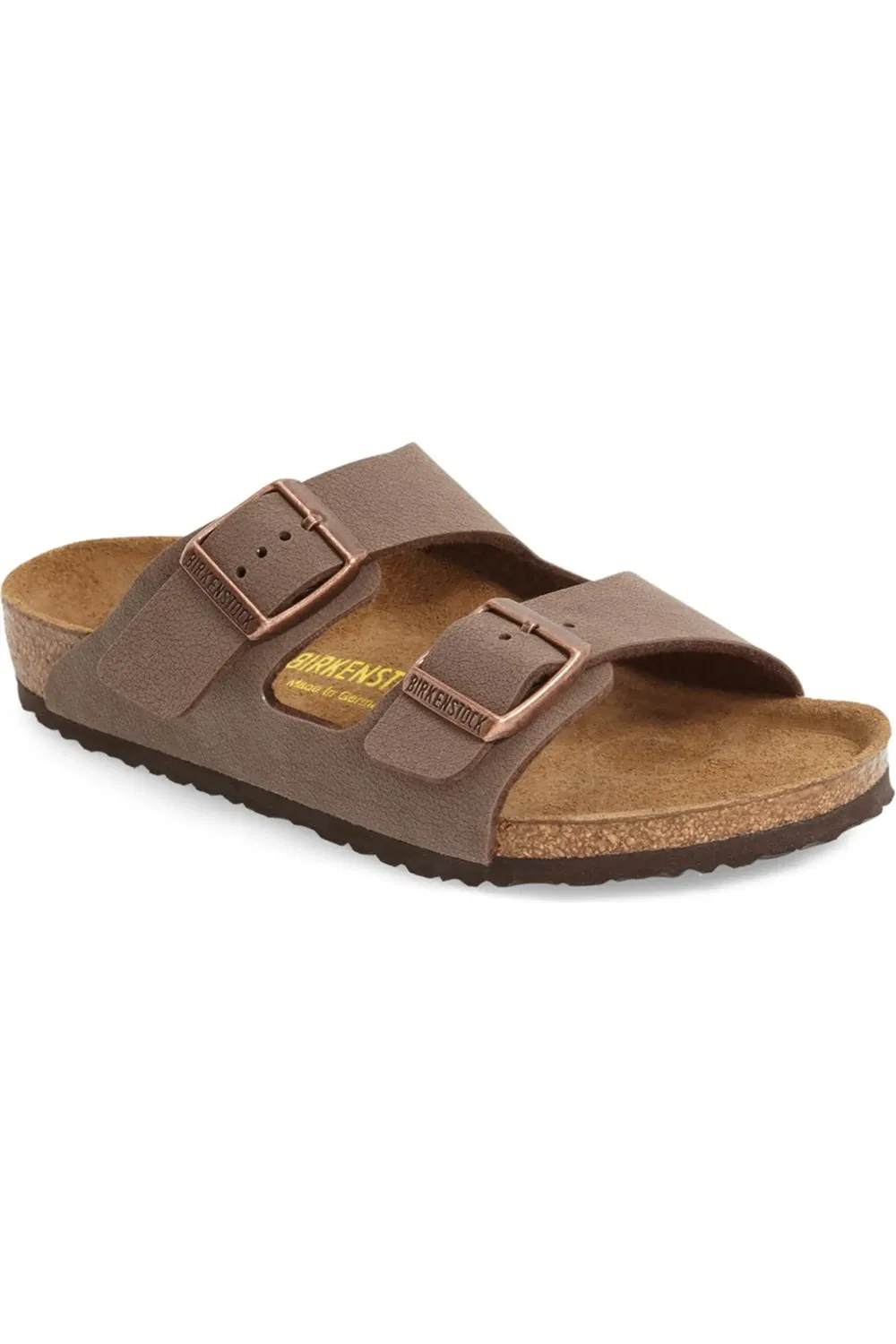 Детские сандалии с двумя ремнями Arizona Birkenstock, коричневый