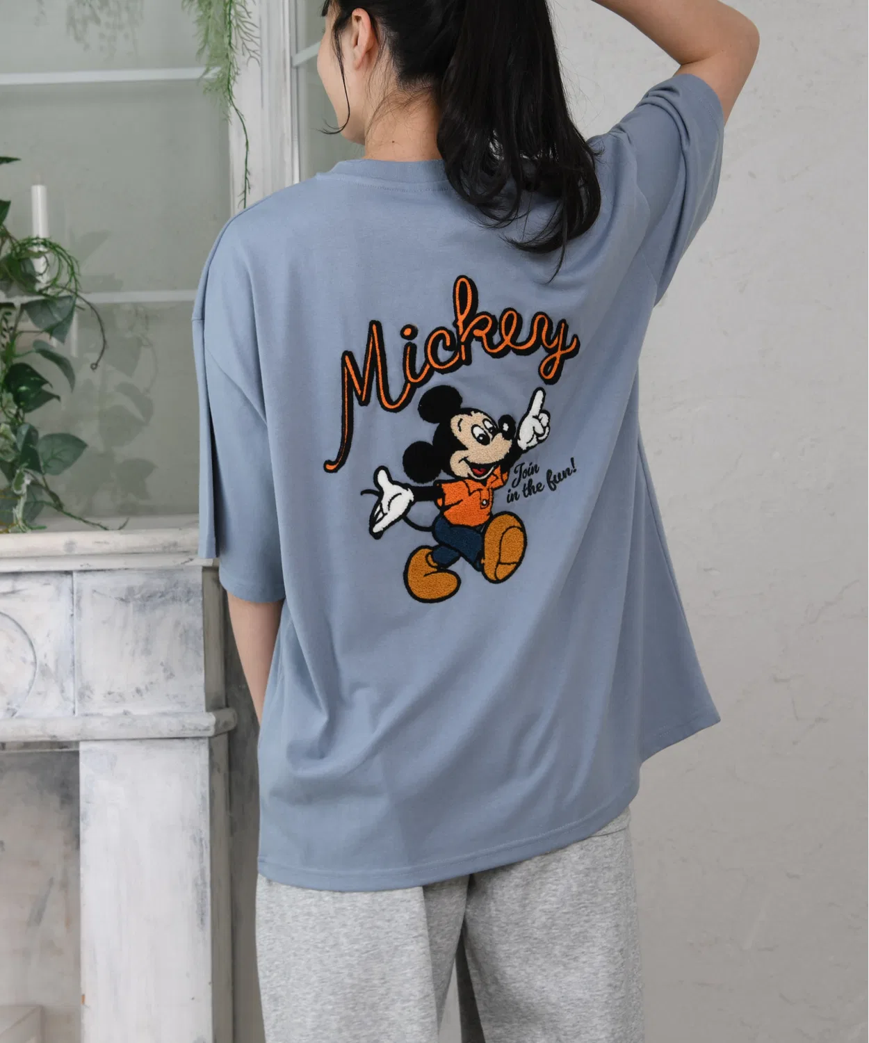 Детская футболка с принтом с сагара-вышивкой Mickey & 101 Dalmatians Disney, Blue