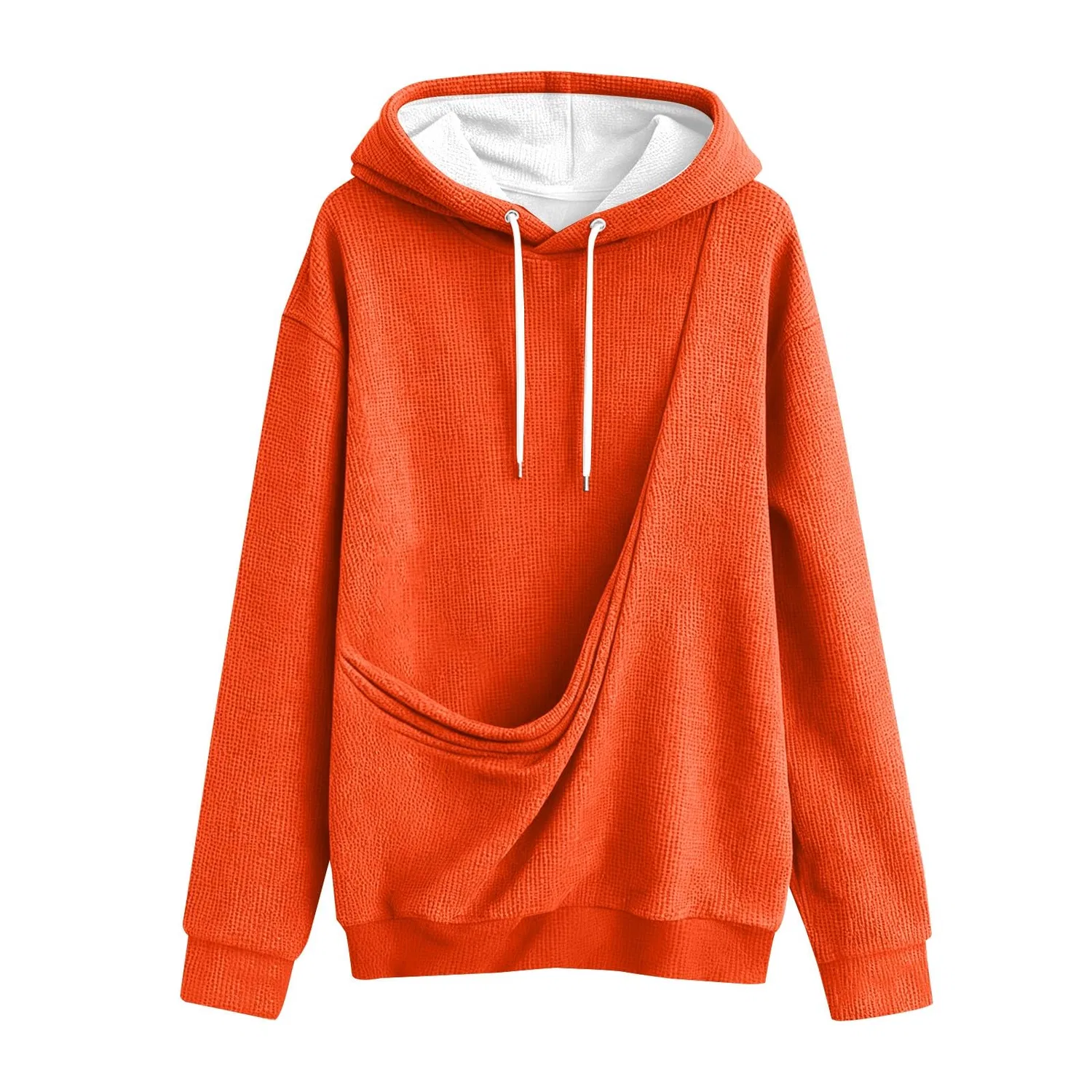 Женский худи с карманом-кенгуру Cat Hoodie Orange, Z11 Orange — фото 3