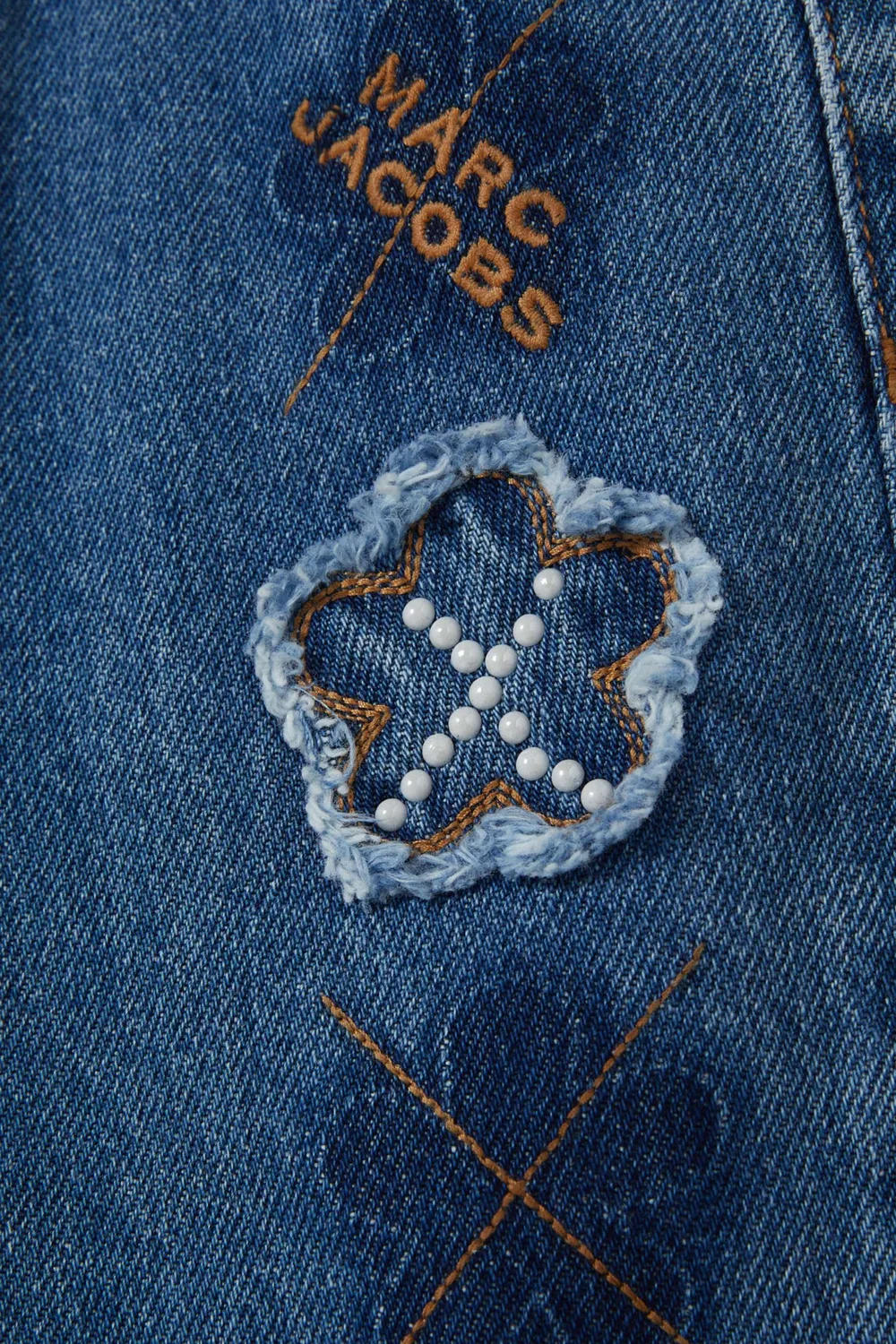 Джинсы с принтом Daisy Jeans MARC JACOBS — фото 4