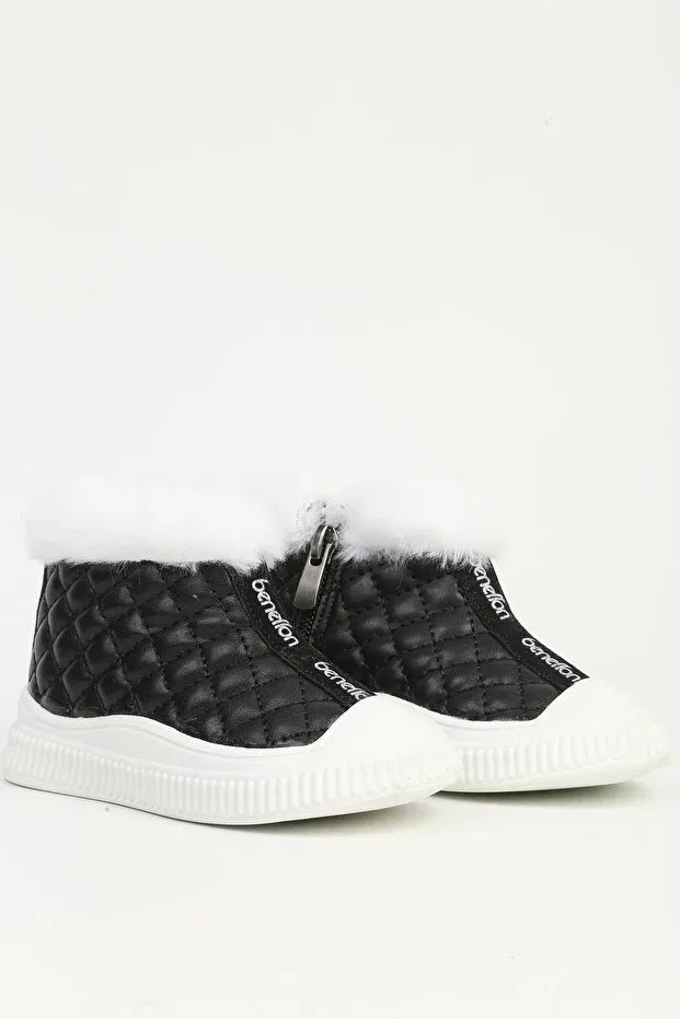 Детские ботинки для девочек с коротким каблуком Benetton, Black
