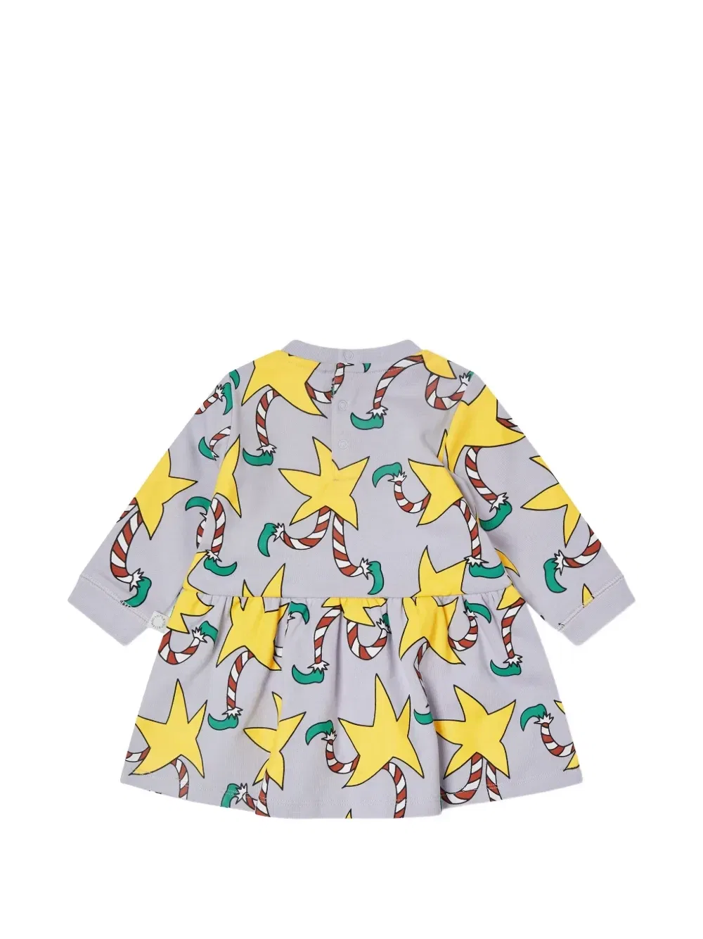 Расклешенное платье с принтом звезды Stella McCartney Kids, фиолетовый — фото 2