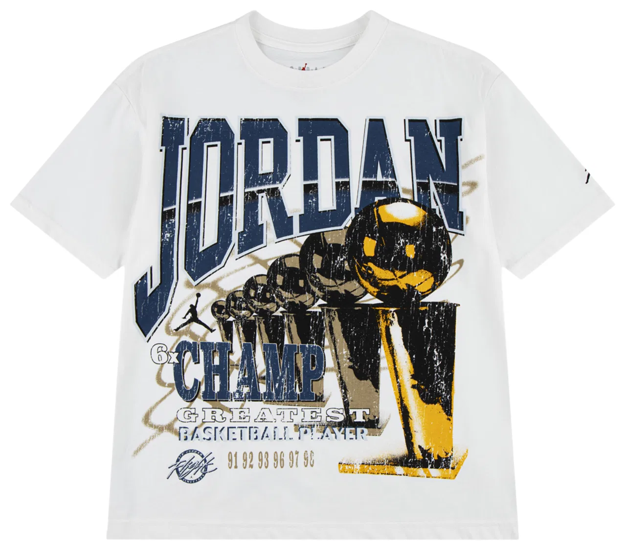 Футболка для мальчиков 6 Time Champ Jordan, цвет Blue/Sail