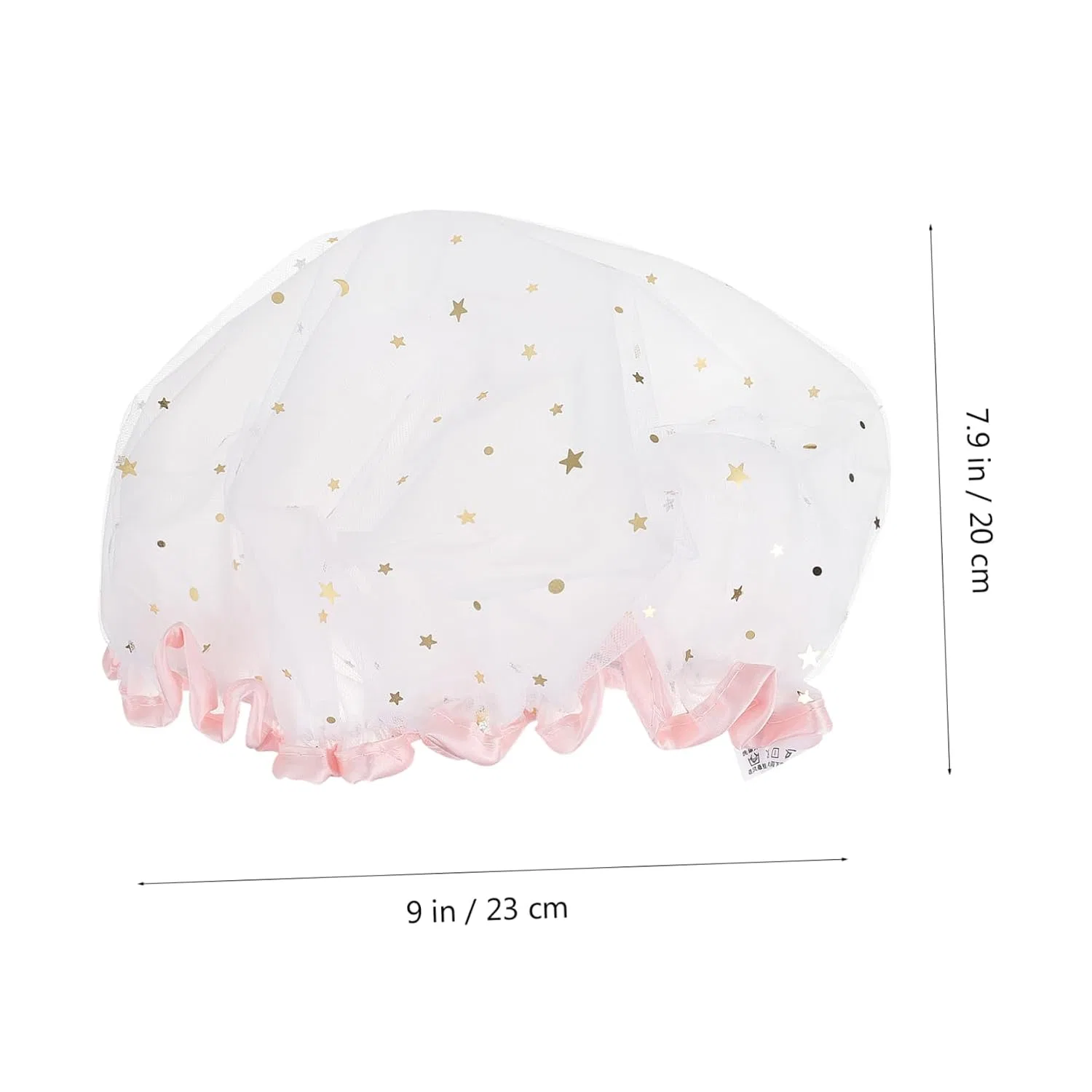 Шапочка для душаs, 8 шт, Satin, EVA, Minkissy, 27x25x2 см, White — фото 2