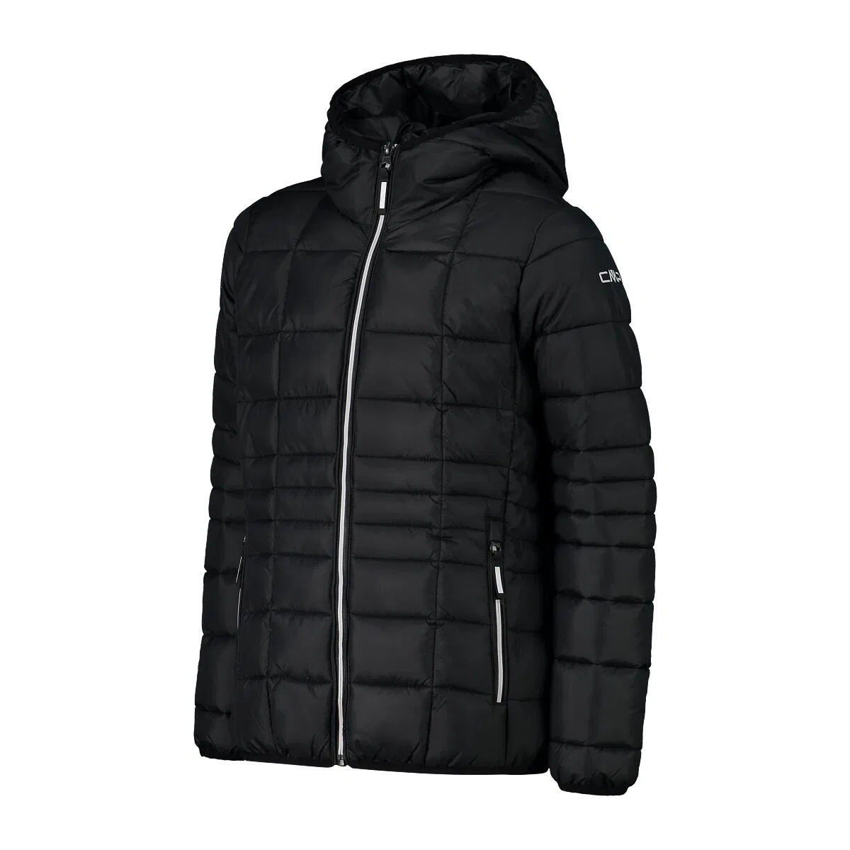 Детская флисовая куртка с капюшоном CMP KID G JACKET FIX HOOD, Schwarz — фото 3
