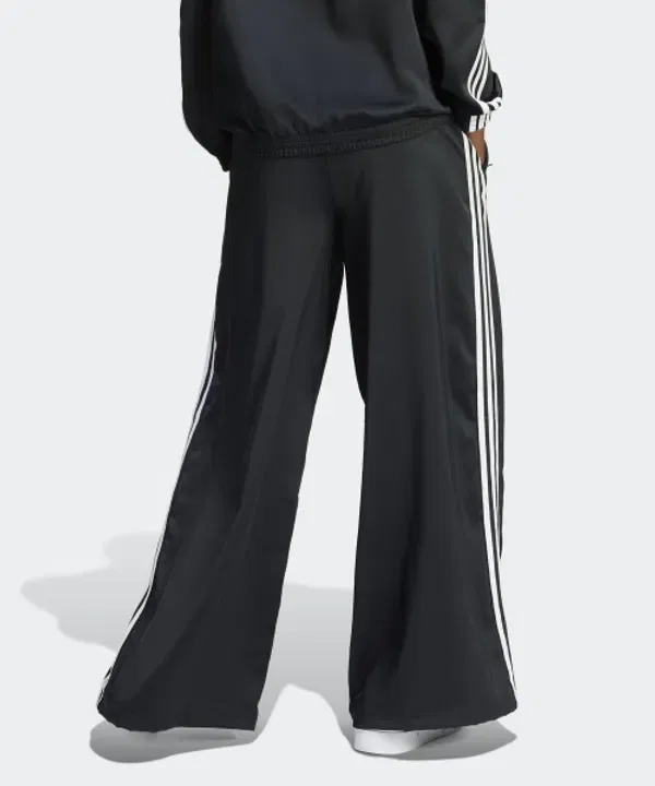 Тренировочные штаны широкие Adidas, черный, белый — фото 2