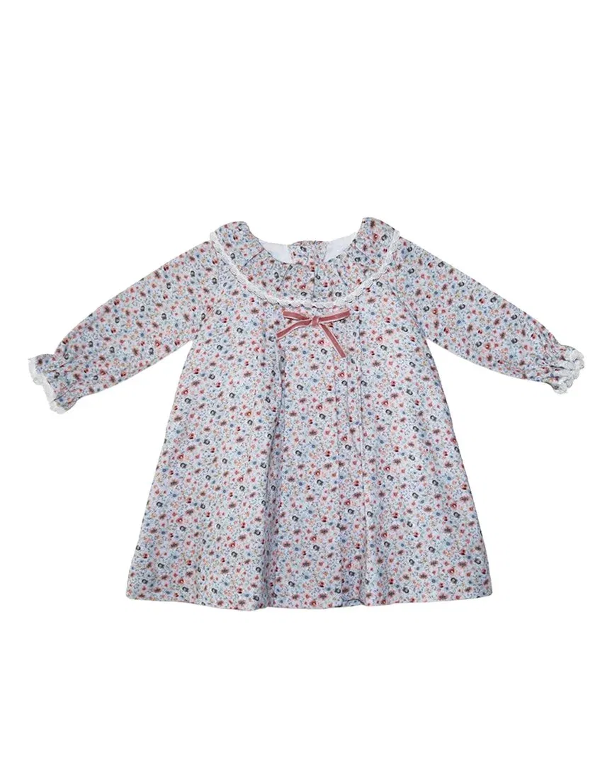 Детское платье для девочек с цветочным принтом Sofia Dress Grey Elephant, мультиколор — фото 2