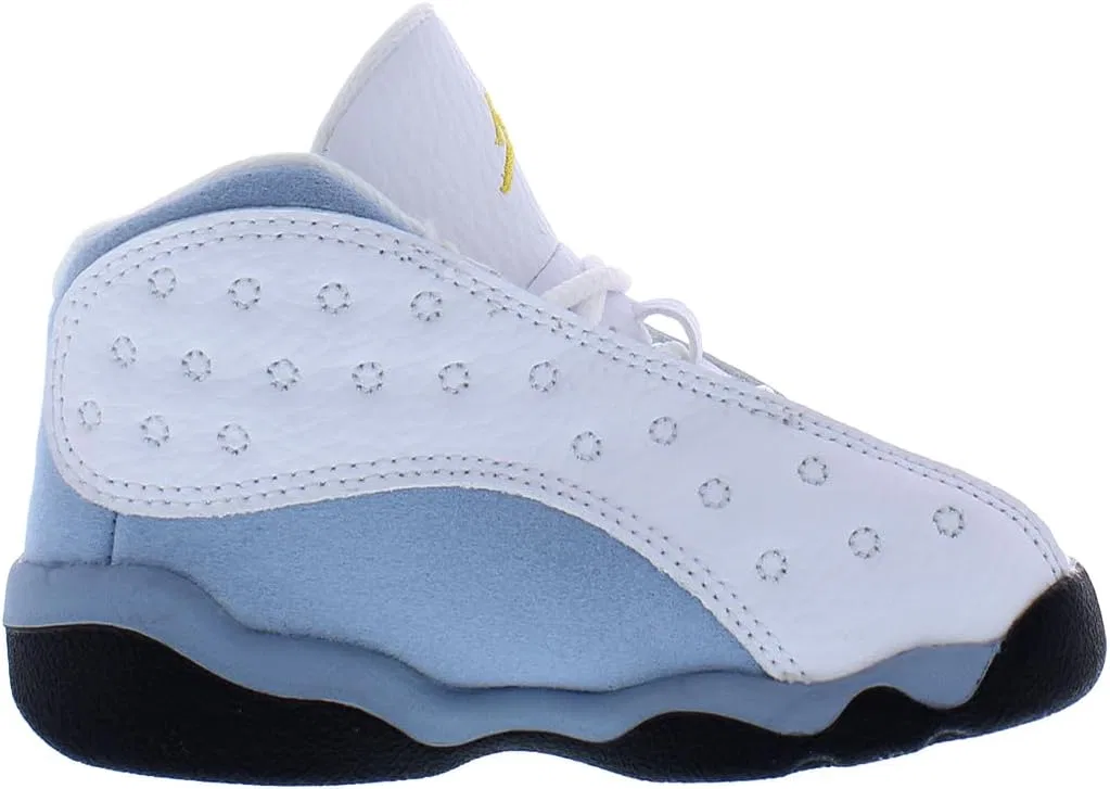 Детские кроссовки для мальчиков Air 13 Retro Gs Hyper Royal Nike, White/Yellow Ochre/Blue Grey-White — фото 2