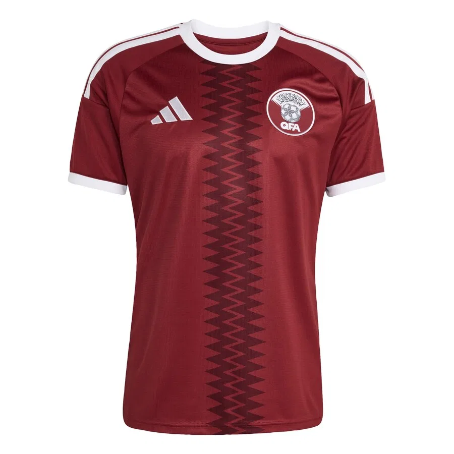 Футболка ADIDAS PERFORMANCE 'Qatar 26 Home' красного цвета — фото 2