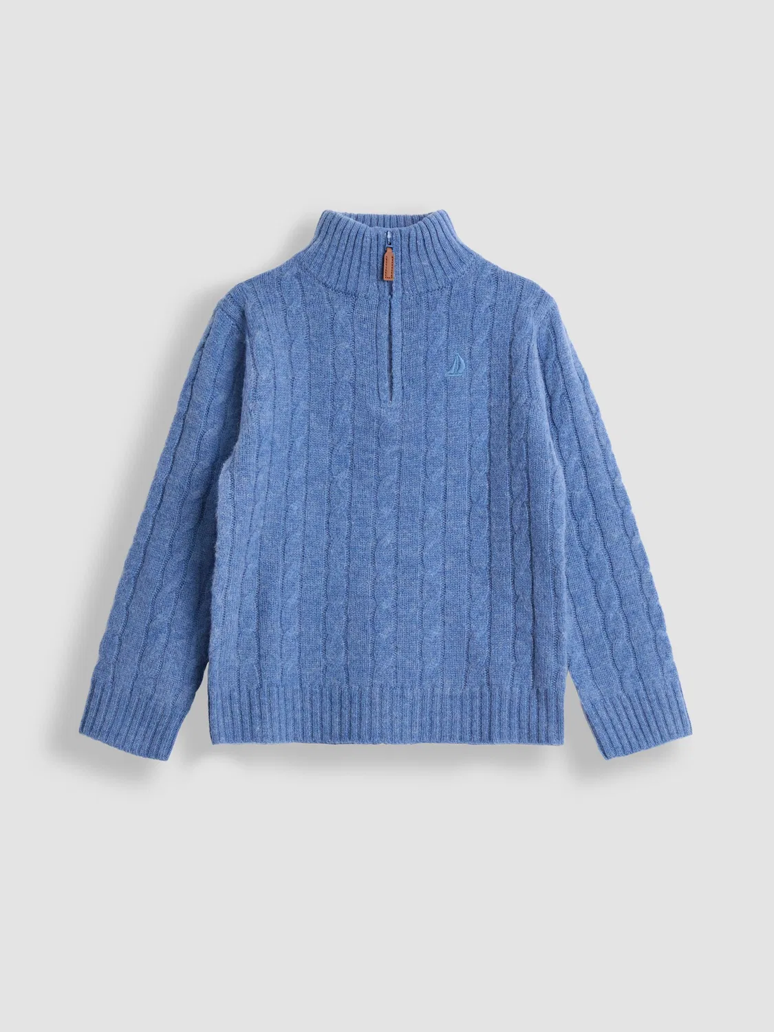 Джемпер Classic Cable Half Zip Jojo Maman Bébé, темно-синий