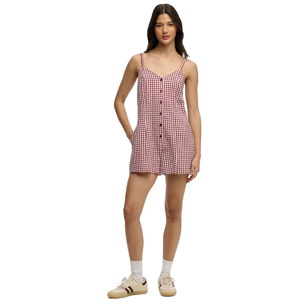 Комбинезон без рукавов Gingham Cami Superdry, розовый — фото 4