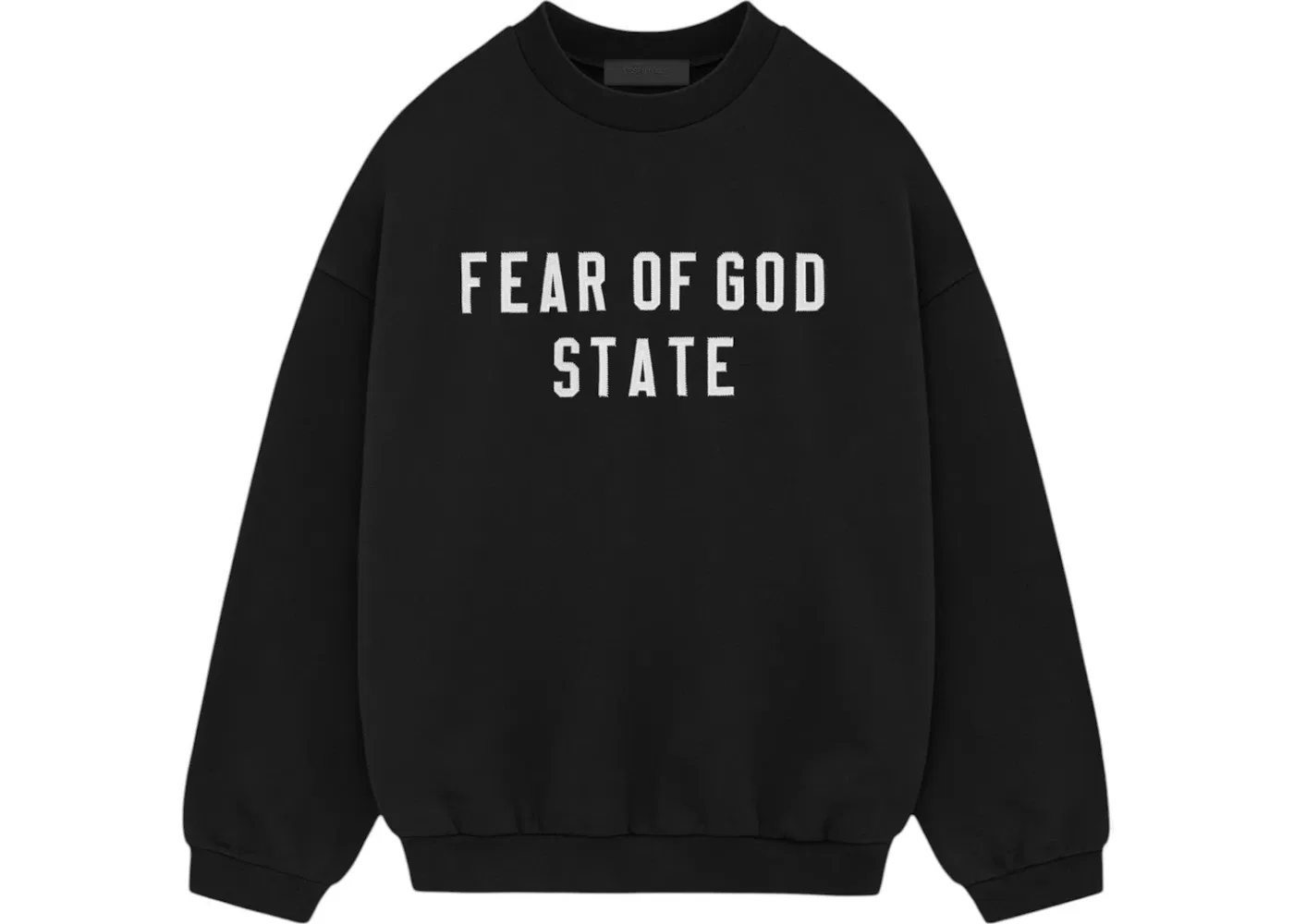 Мужской свитшот с длинным рукавом Crewneck Fear of God, Black