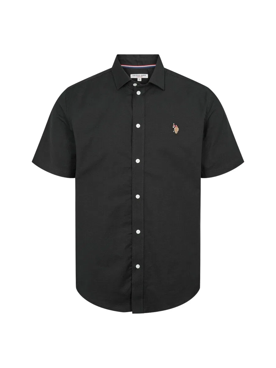 Рубашка на пуговицах стандартного кроя 'UMNatan' темно-синего цвета U.S. Polo Assn.