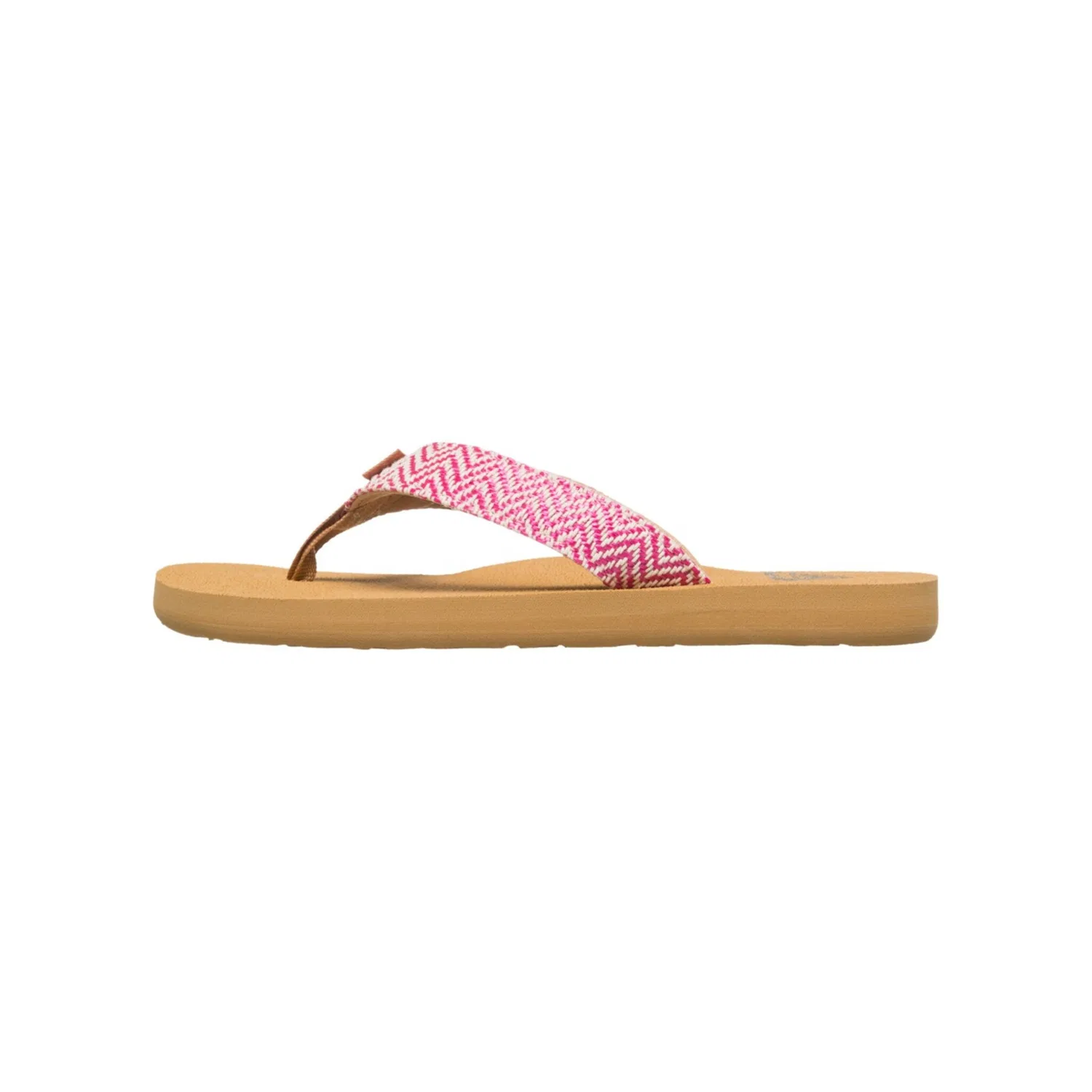Детские сандалии из смесового материала Porto Raffia Roxy, Raspberry — фото 2